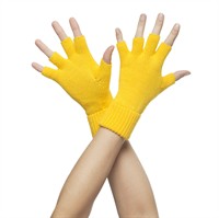 Half-finger gloves yellow