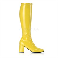 Stretch Stiefel gelb