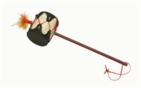 Indianen handtrommel, L=36 cm (trommel Ø=6 cm)
