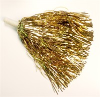 Cheerleader Pompon Folie gold