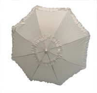 Biedermeierschirm Weiß (L=72 cm, Ø=72 cm)