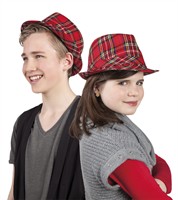 Hoed Popstar geruit Tartan