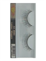 Wimpern Strass schwarz/silber 