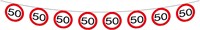 Wimpelkette Verkehrsschild 50 