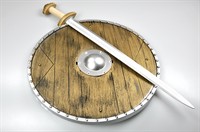 Viking set shield and sword Ø 40cm