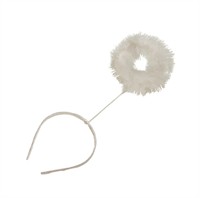 Heiligenschein Haarreif weiß (H=25 cm)