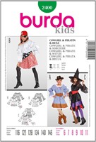 Burda Schnitte: Cowgirl/Piratin/Hexe (Kind)