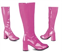 Boots fuchsia with wide shaft