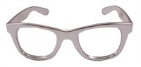 Glasses silver  metallic