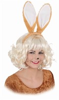 Haarreif Hase braun/weiß