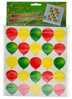 Window decoration balloon red/yellow/green