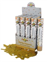 Confetti cannon gold foil 30cm