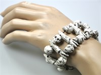 Bracelet skulls & teeth