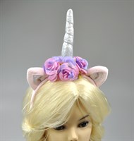 Haarreif Einhorn mit Blume 