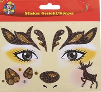 Sticker Gesicht/Körper Reh 
