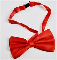 Bow tie satin red