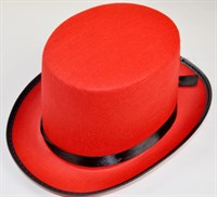 Hoge hoed rood