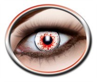 Kontaktlinsen Bloodshot weiss/rot