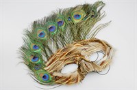 Eye mask Peacock feathers