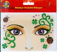 Sticker Gesicht/Körper Marienkäfer