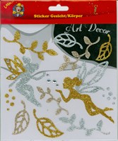 Body/face sticker elf gold/silver