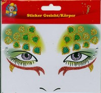 Sticker grün Glitter