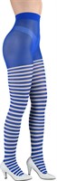 Tights blue/white striped