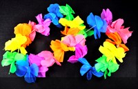 Hawaiketting fluo kleuren bont