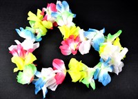 Hawaiikette bunt neonfarben mit LED 