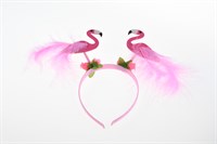 Haarreif Flamingos mit Federn