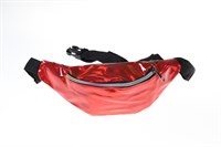 Bauchtasche rot glänzend 