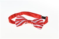 Bow tie red / white