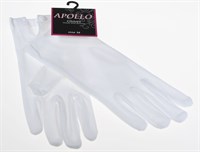 Gloves with button white