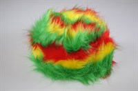 Hat red / yellow / green plush
