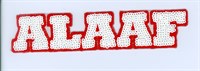 Hotfix ironing application ALAAF white  6cm