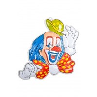 Wall Decoration Clown blue hair 50x50cm