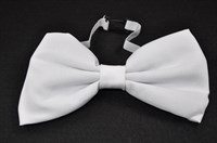 Bow tie white (18x9cm)