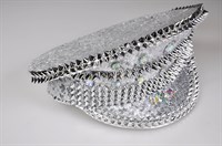 Glitzerkappe silber & Stacheln
