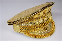 Glitter cap gold & spikes