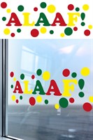 Fensteraufkleber Alaaf 75 x 25 cm
