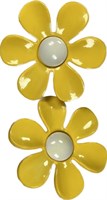 Button Magerite yellow/white 2pcs.