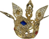 Krone klein gold mit Steinen 