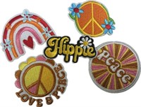 Iron-on pictures Flower Power 5 pcs.