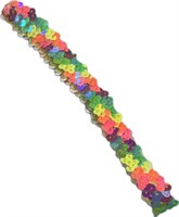 Stirnband bunt Pailletten