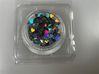 Glitter hartjes 1g -wateroplosbaar-
