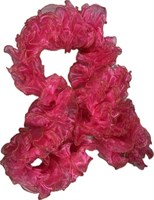 Boa Organza pink/gold 220 cm