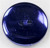 Button blue metallic 10 pcs. Ø20mm