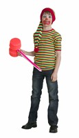 Striped shirt red/yellow/green