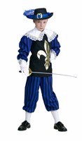 Musketier blau/schwarz 2-tlg