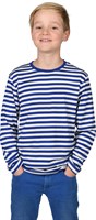 Gestreept shirt blau/wit 